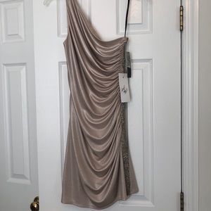 Laundry by Shelli Segal one shoulder dress